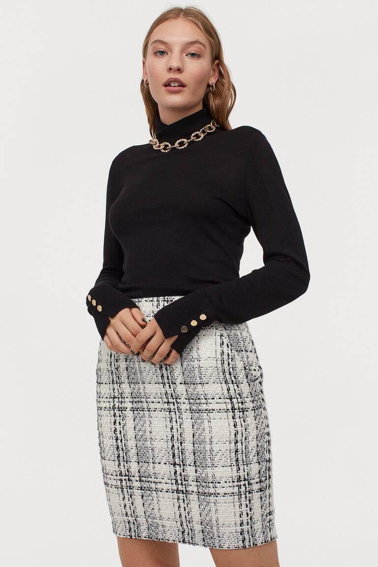 Bouclé skirt