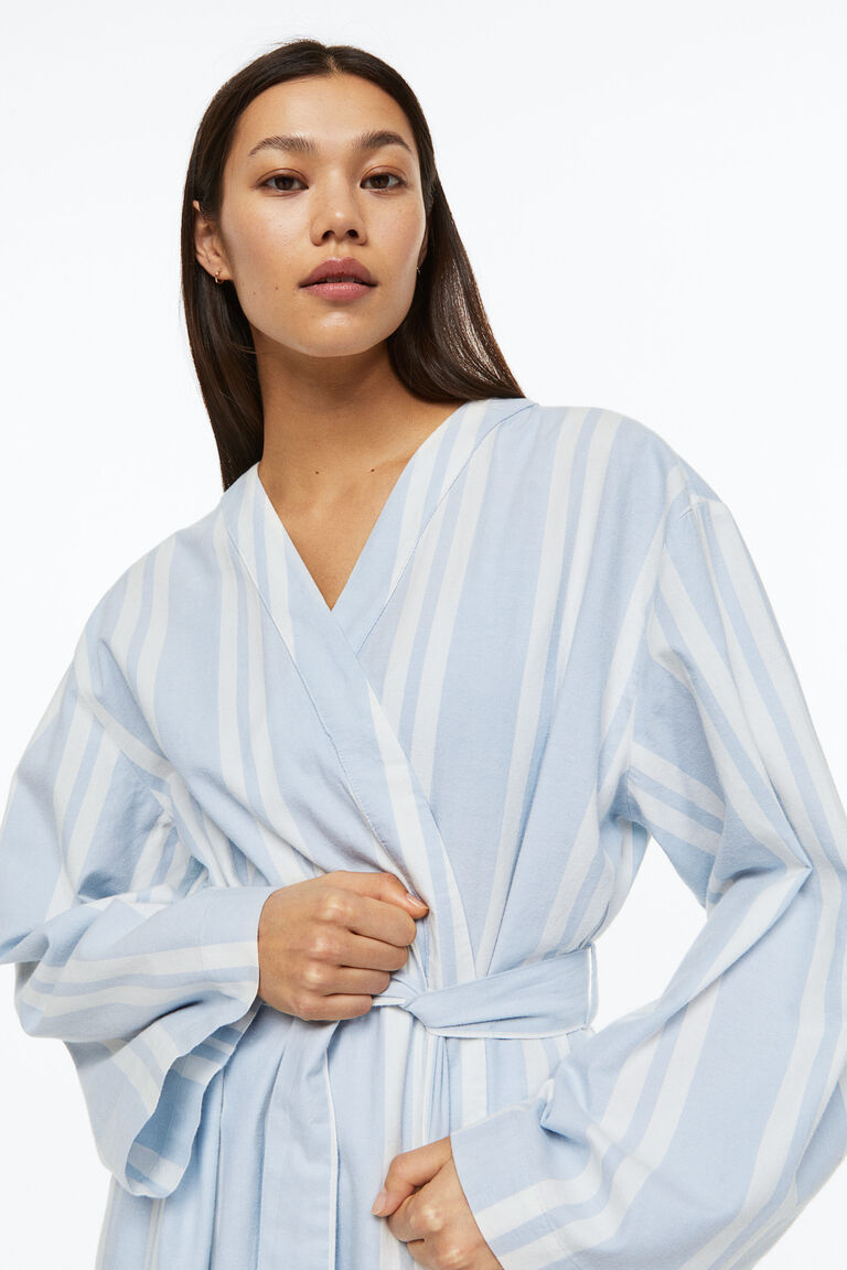 Twill dressing gown