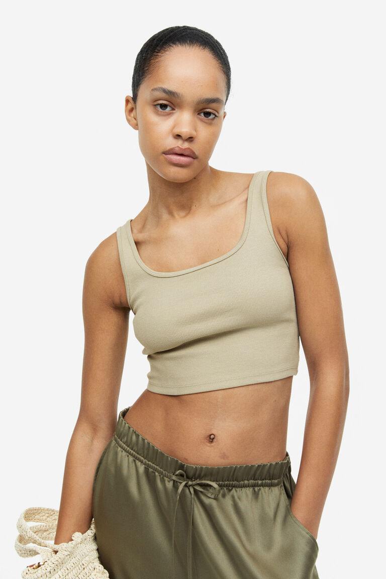 Cropped vest top