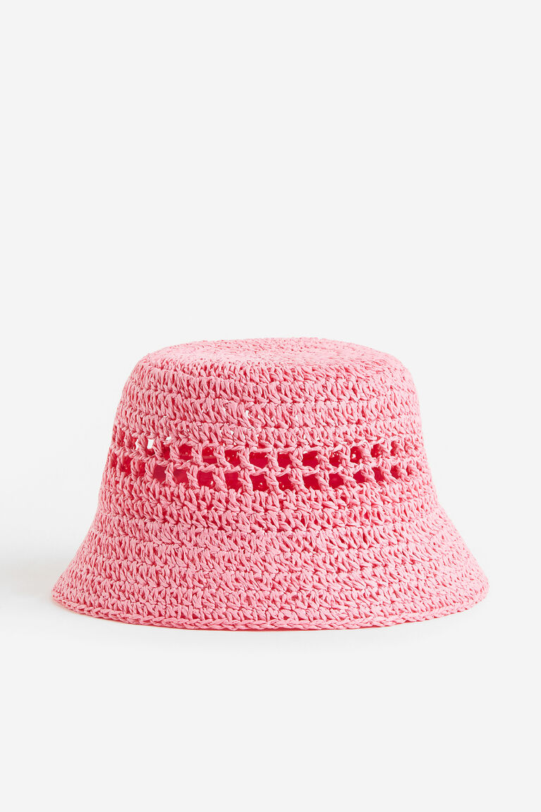 Straw bucket hat