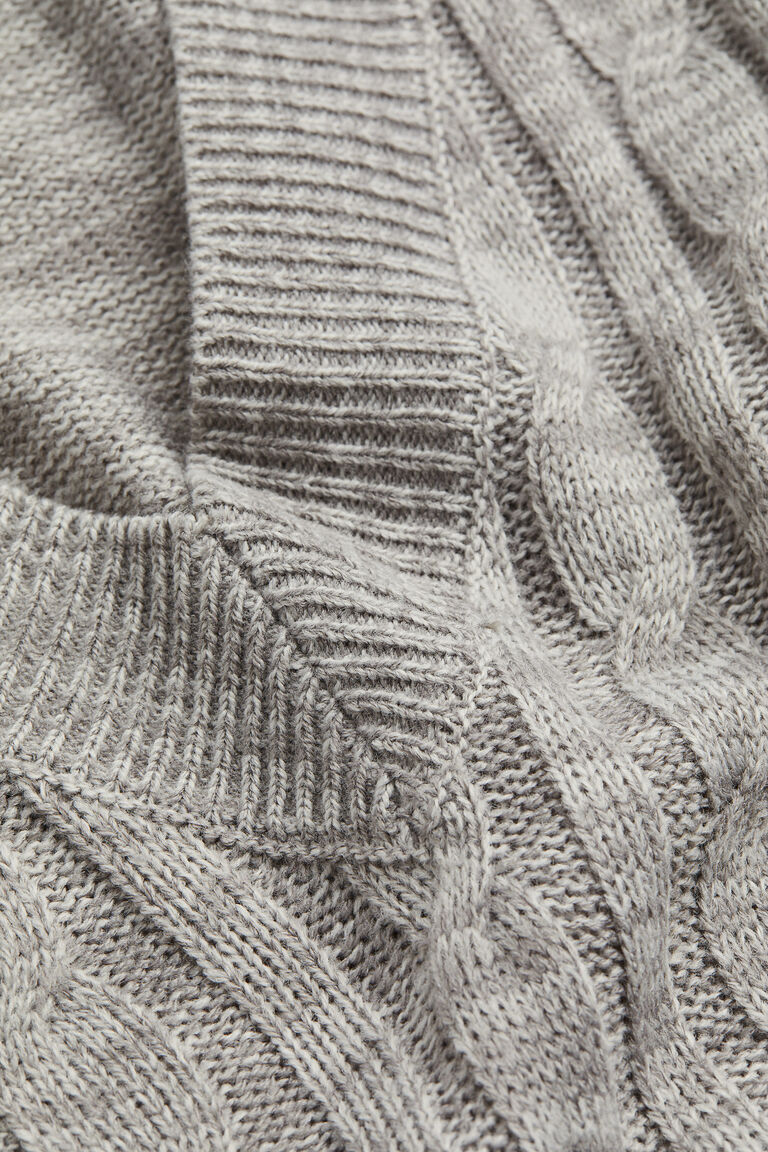 V Neck Cable Knit Jumper