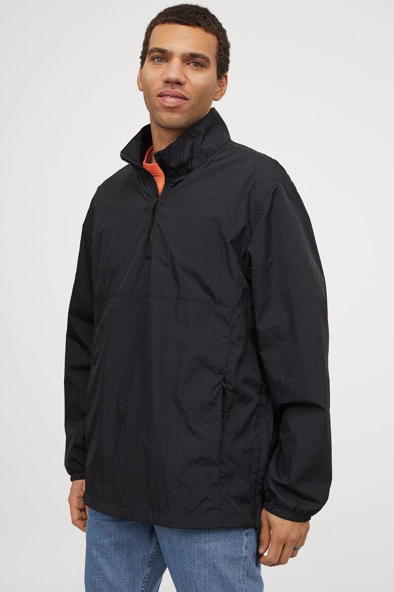 Waterrepellent popover jacket