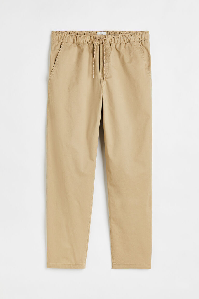 Relaxed Fit Twill pull-on trousers