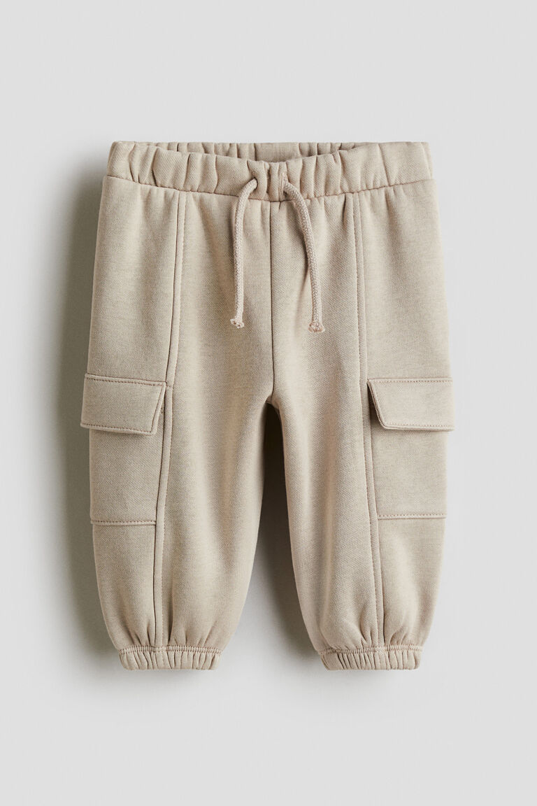 Brushed-inside cargo joggers