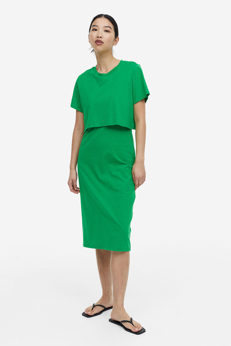 MAMA Cotton nursing dress