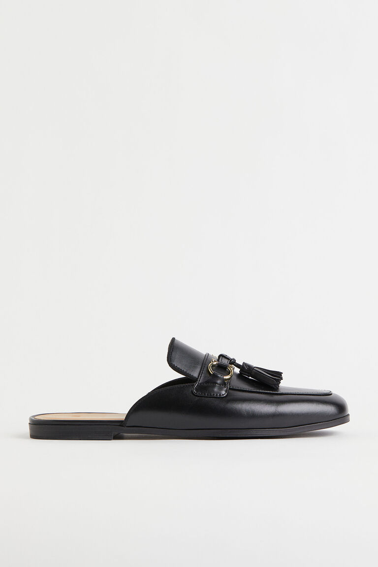 Tassel mule loafers