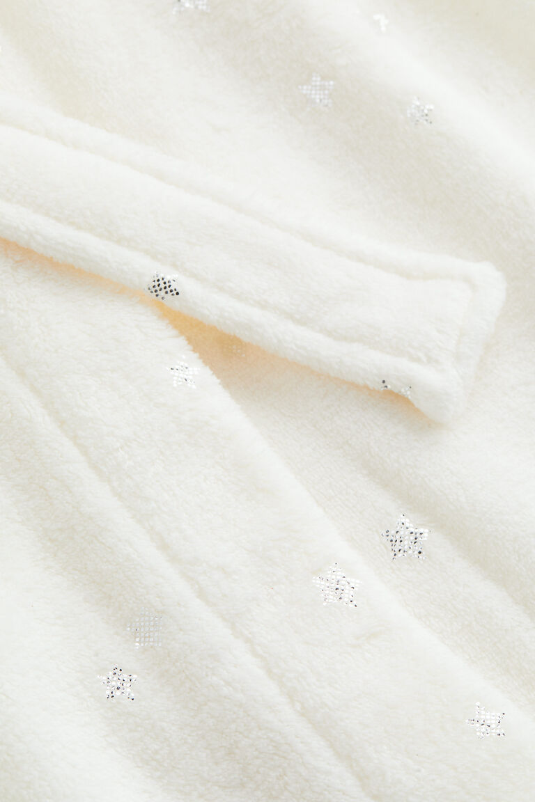 Fleece dressing gown