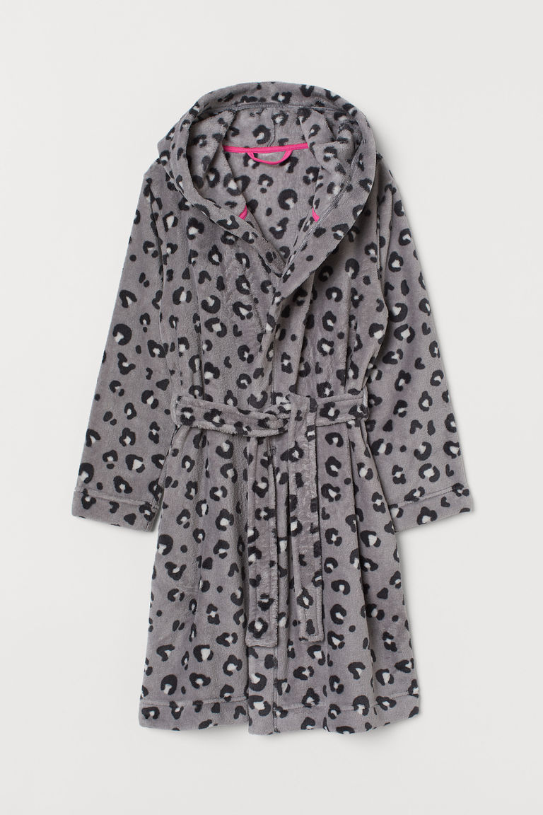 Fleece dressing gown