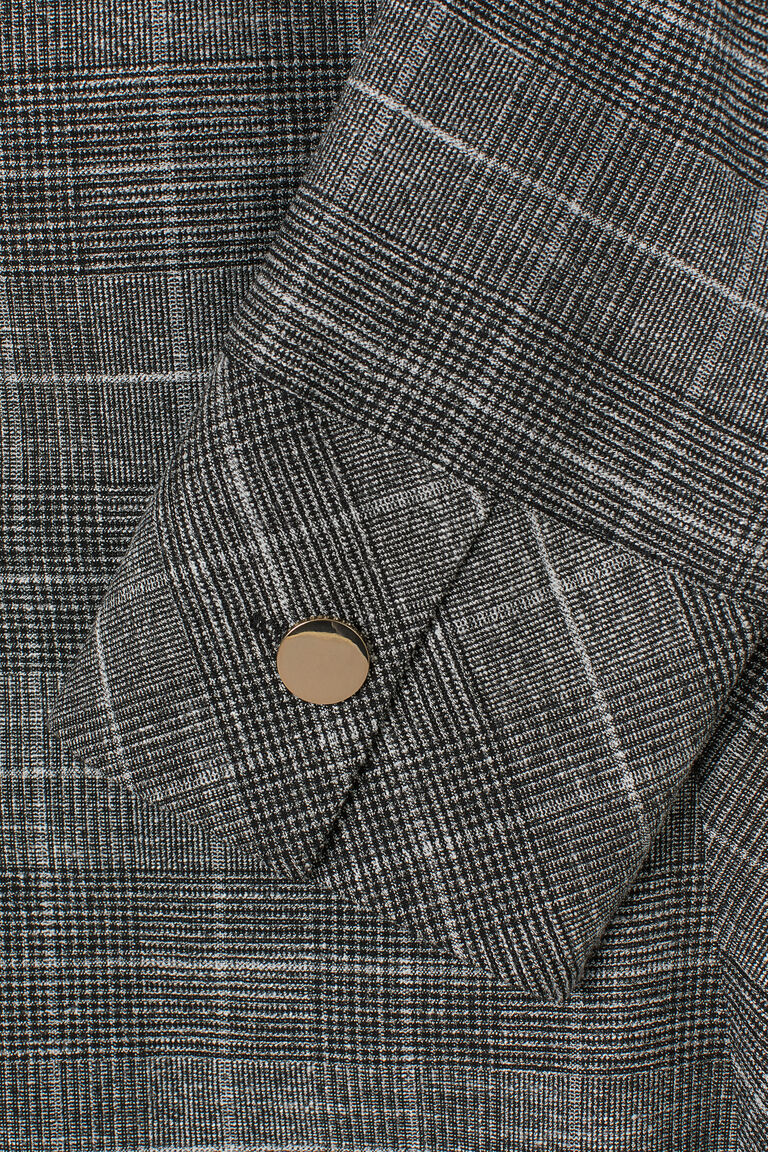 h and m checked dress