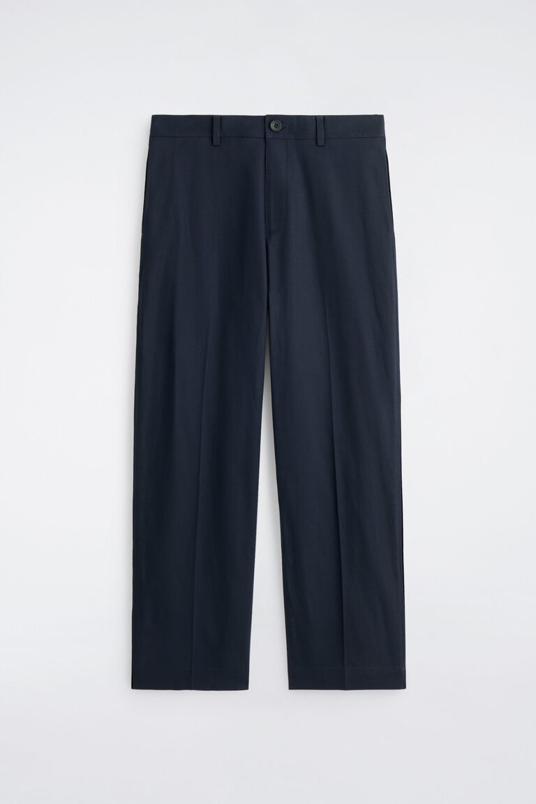 กางเกงผ้าฝ้ายทรงตรงสบายตัว