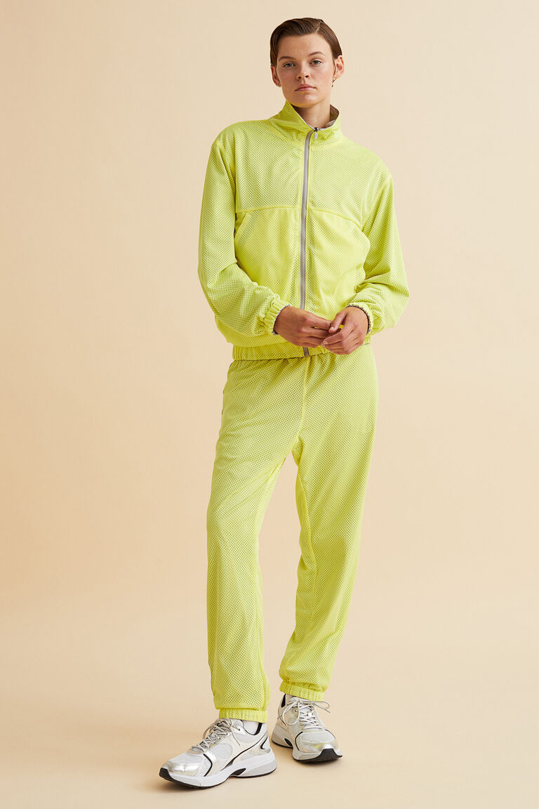 Reversible track pants