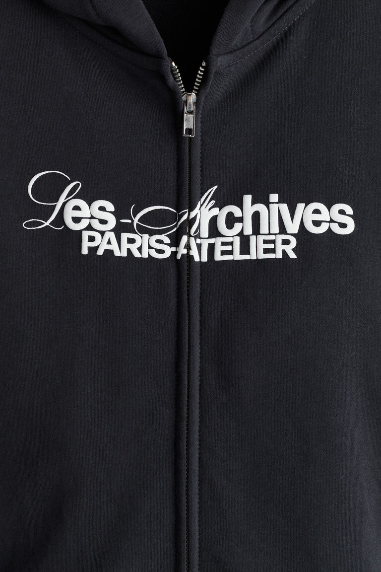Oversized zip-through hoodie