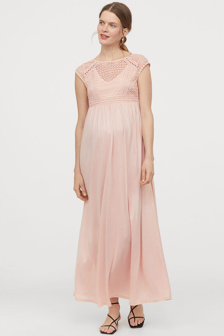 MAMA Dress with a lace bodice