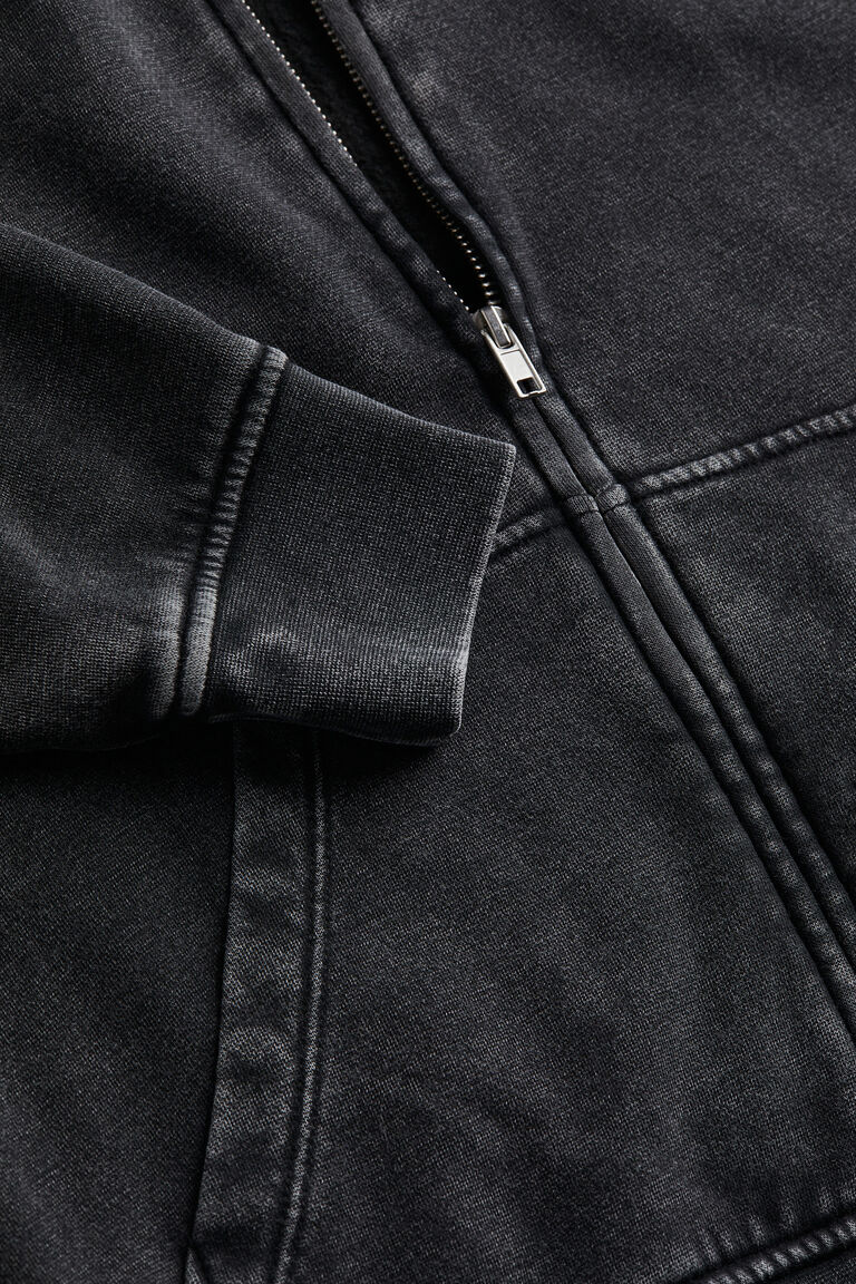 Oversized zip-through hoodie