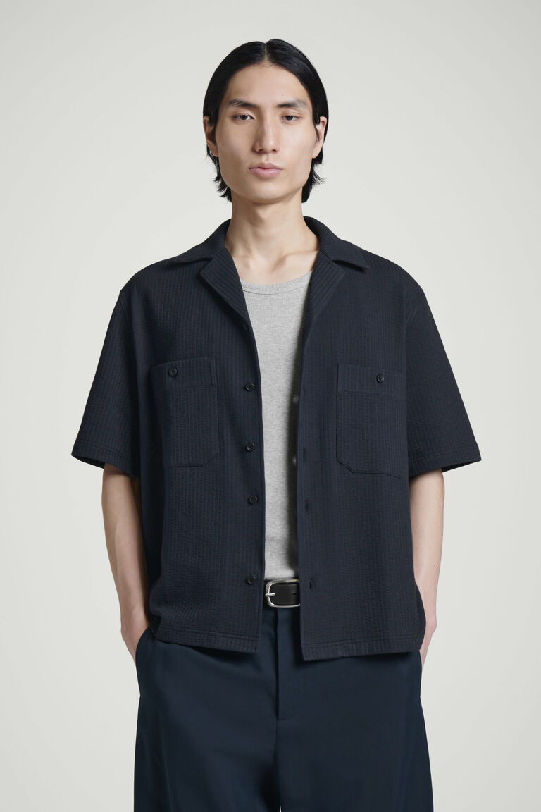 COTTON-SEERSUCKER RESORT SHIRT