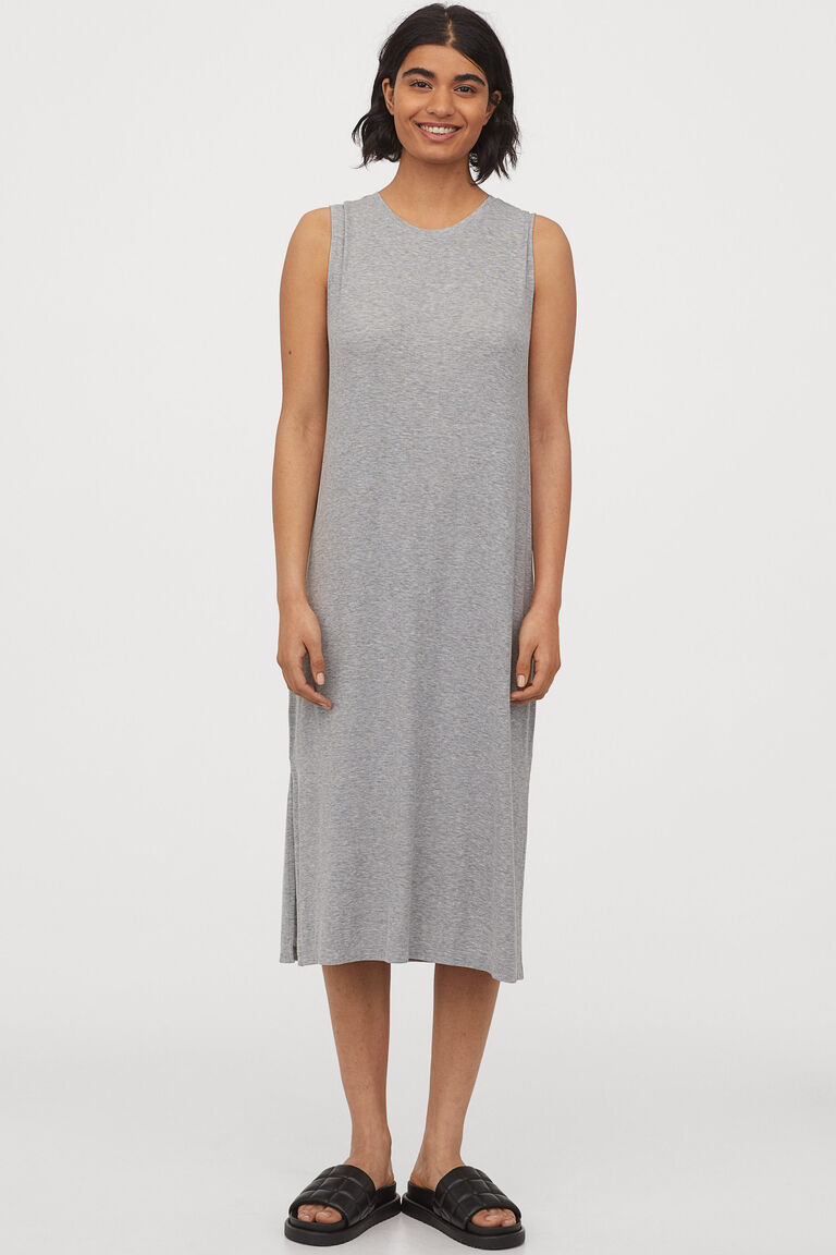 Sleeveless jersey dress