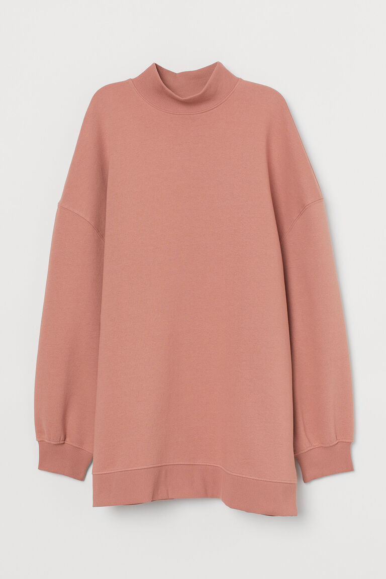 h and m pink sweatshirt