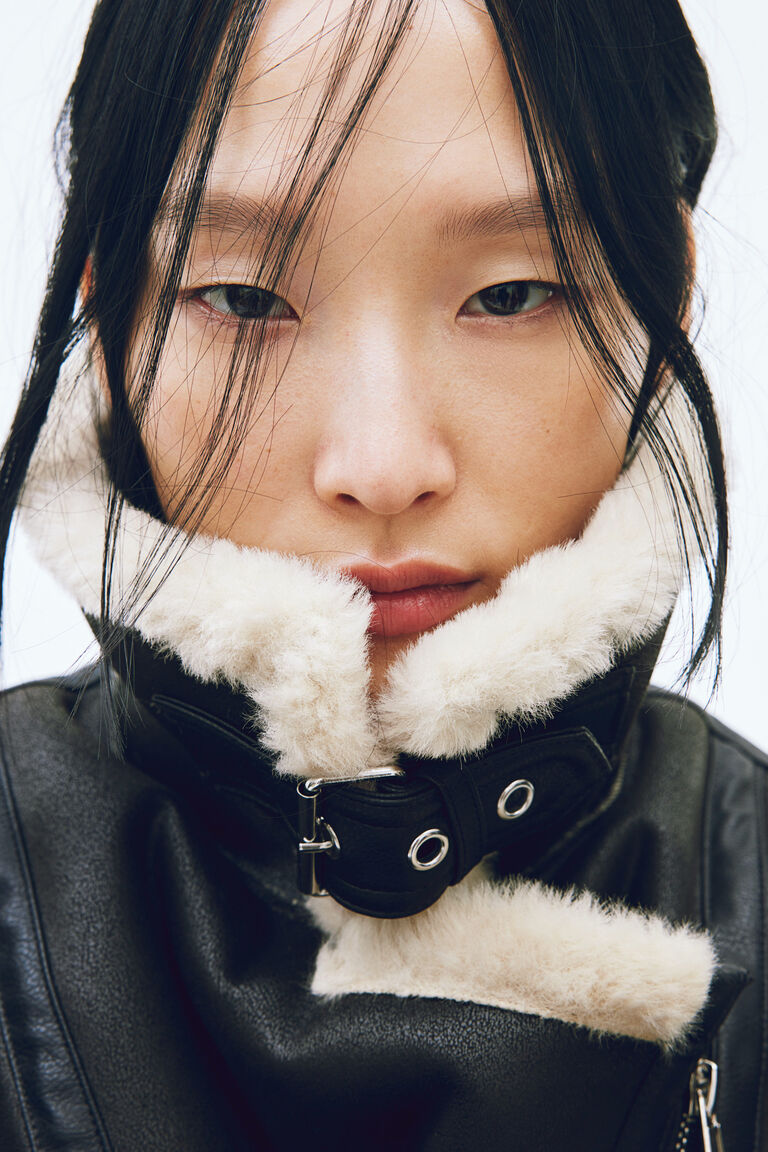 Oversized aviator jacket