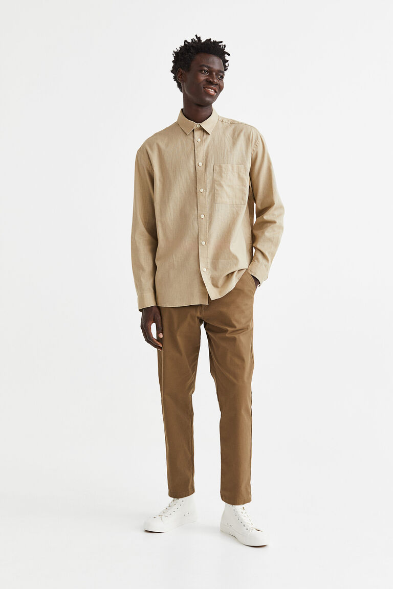 Breathable Linen Blend Tee