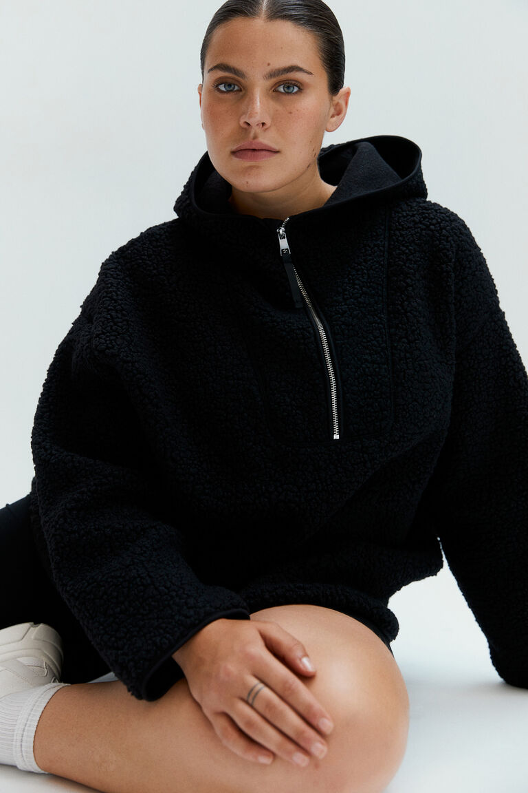 Oversized fleece hoodie