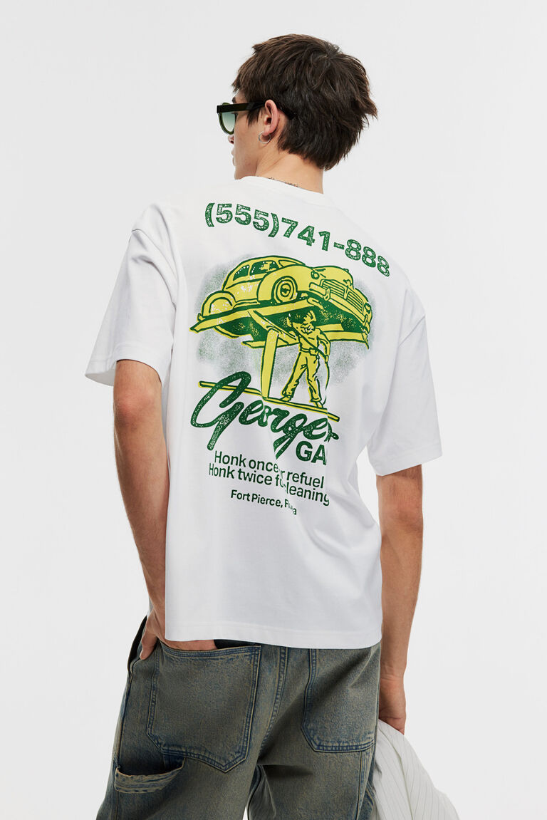 Tシャツ・カットソー IONSEOUL Etern loose fit cotton short sleeve t-shirt JE1020 Loose Fit Printed T-shirt