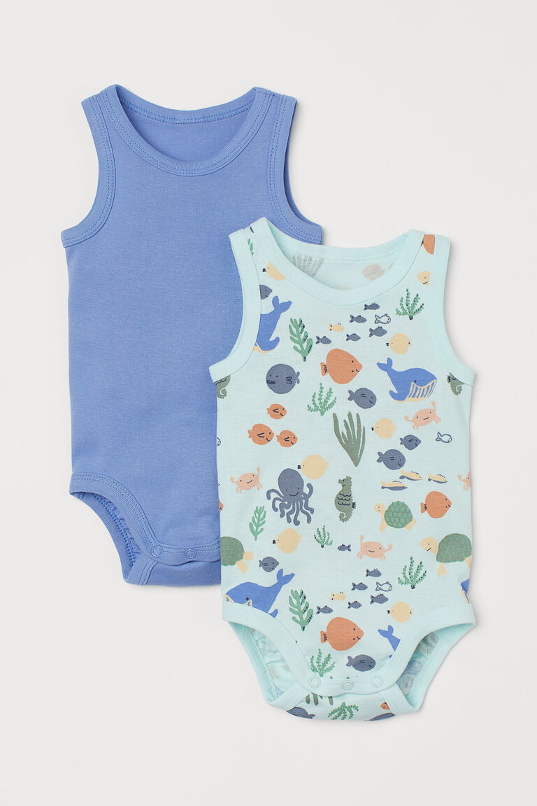 2pack sleeveless bodysuits