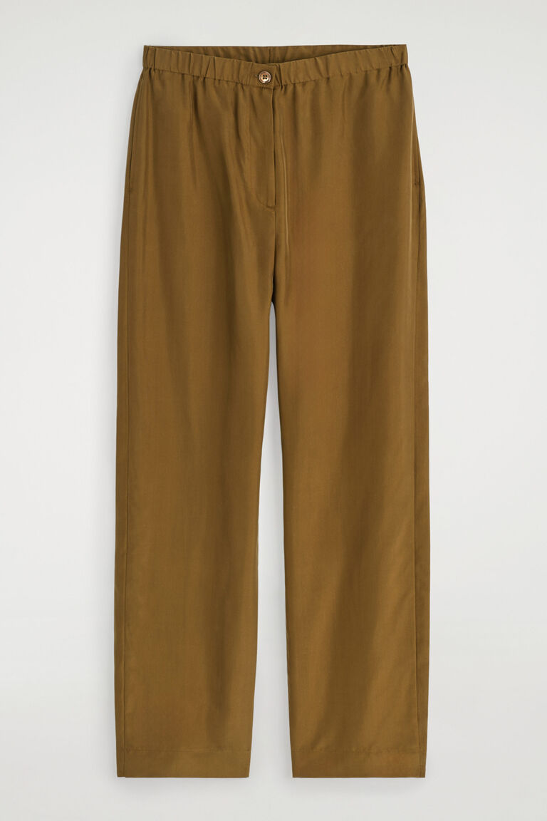 RELAXED SILK TROUSERS