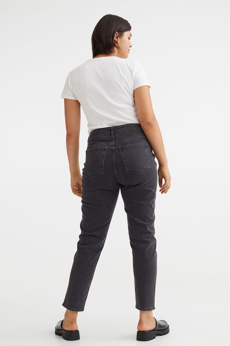 Slim Mom High Ankle Jeans
