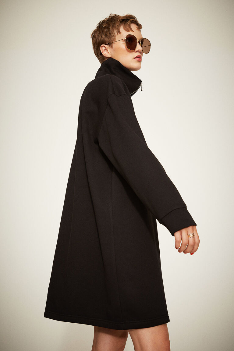 collared sweatshirt dress