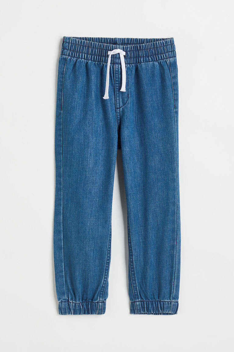 Denim joggers