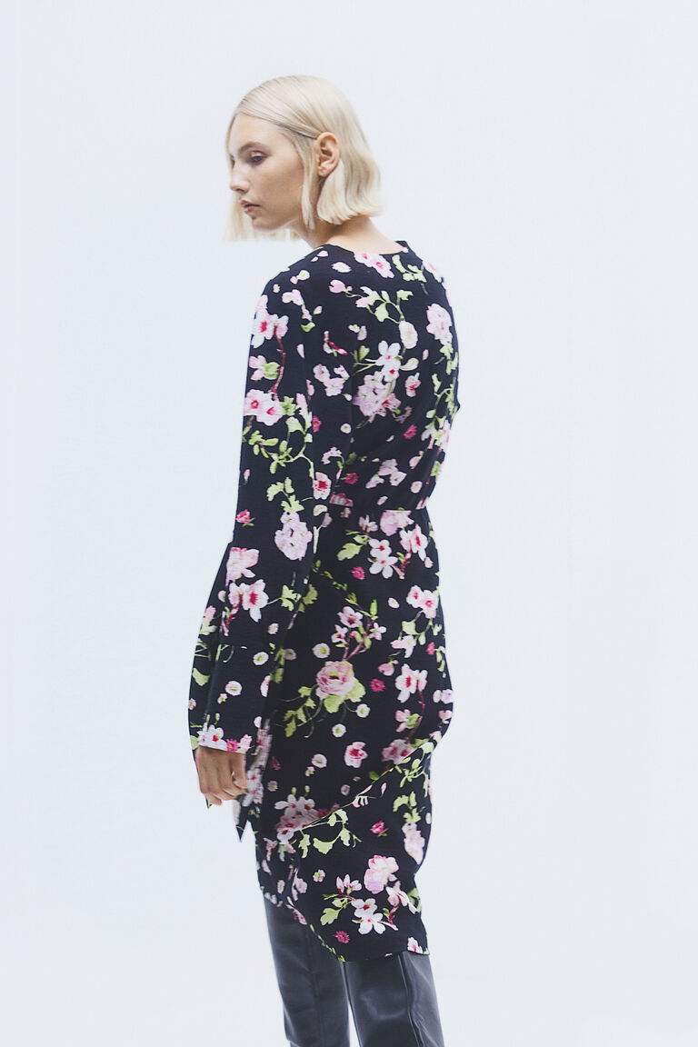 Wrap Tiered Dress AMU0016