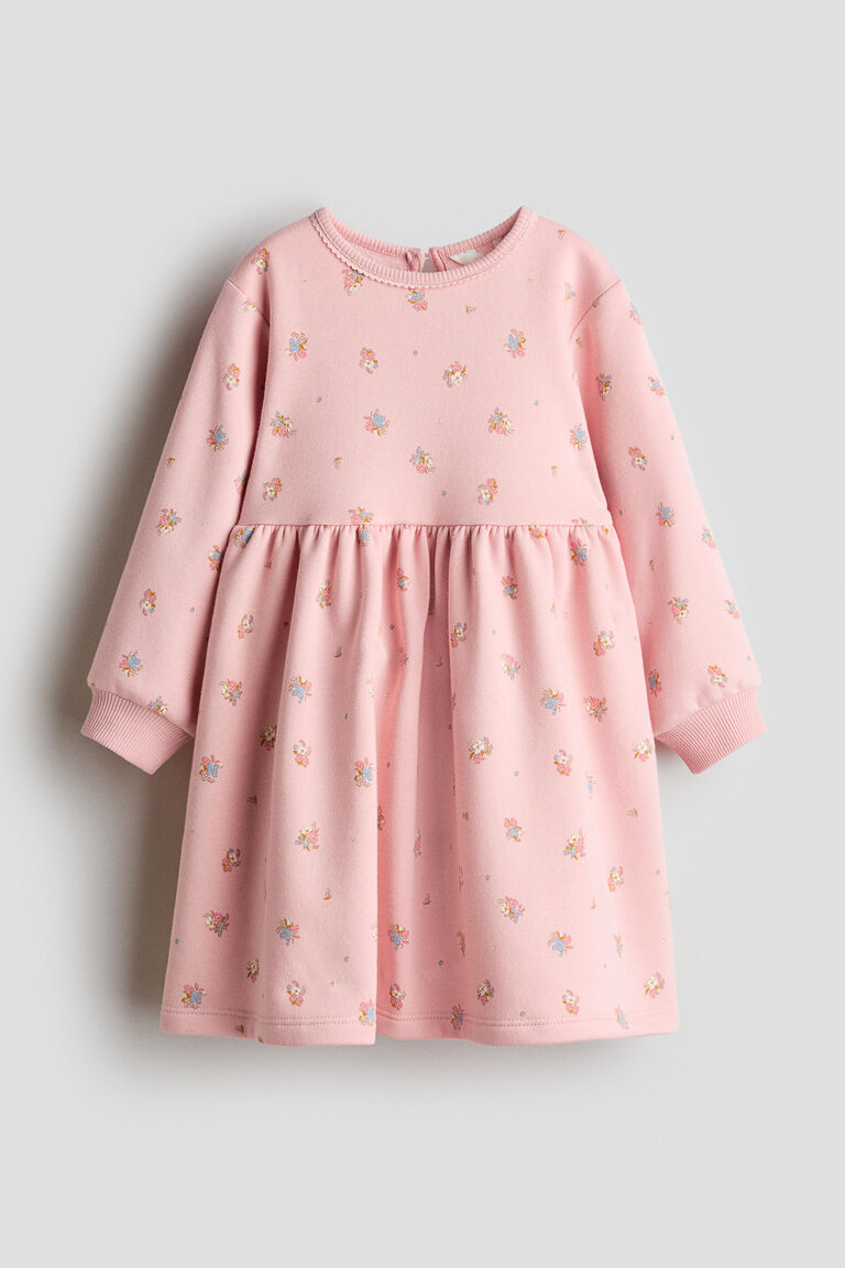 Printed sweatshirt dress