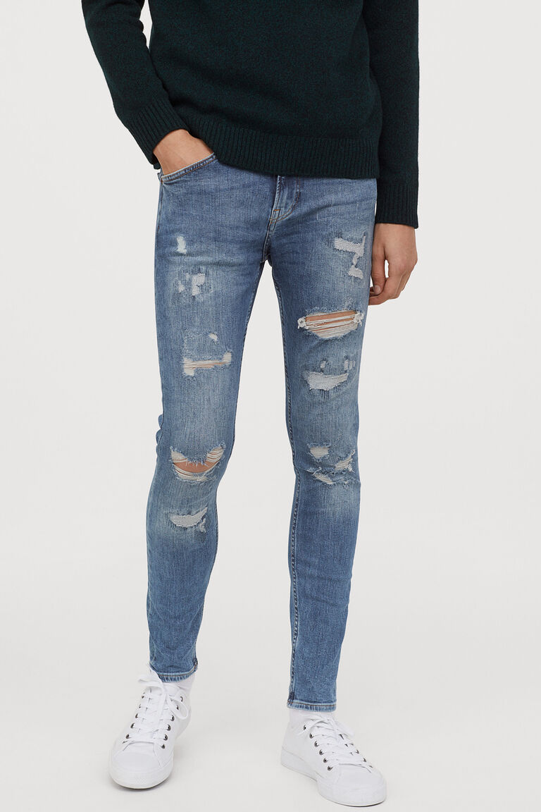 h&m men's super skinny jeans