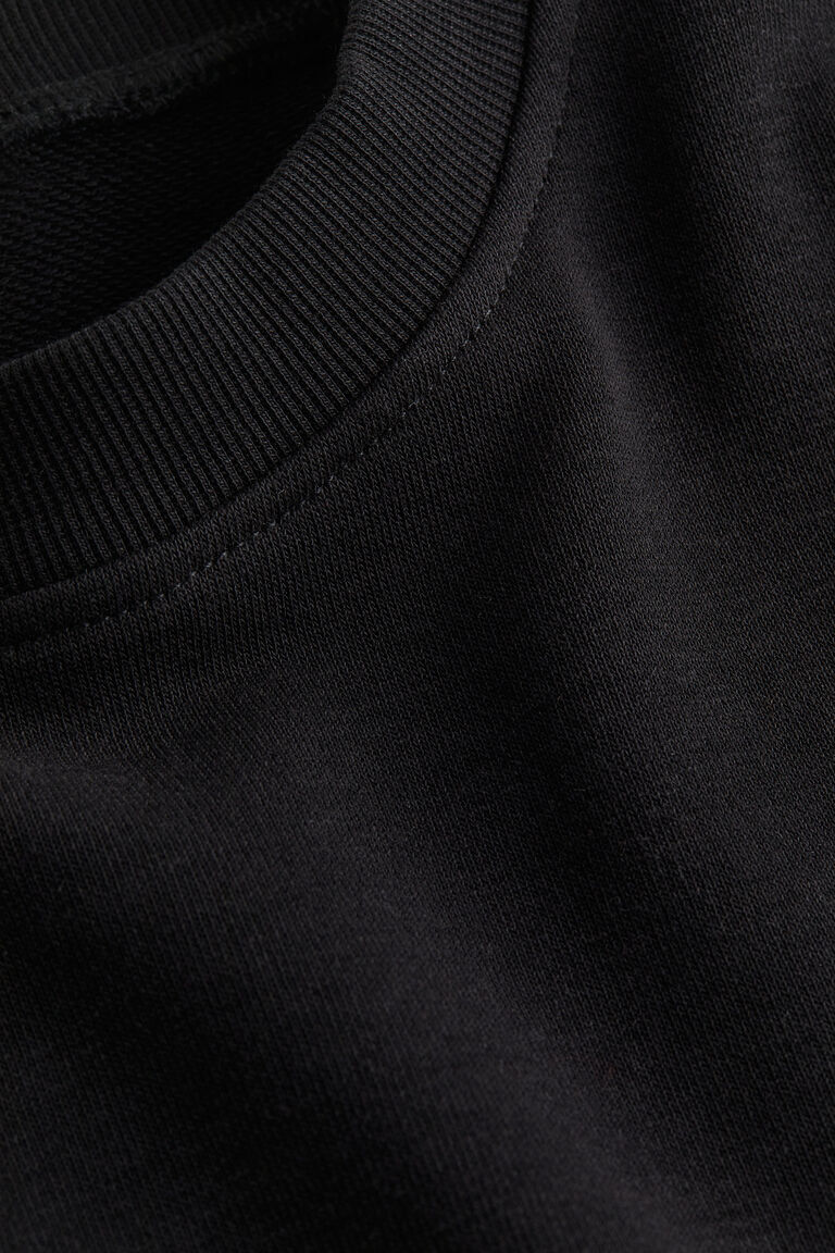 Cropped cotton sweatshirt main image 0