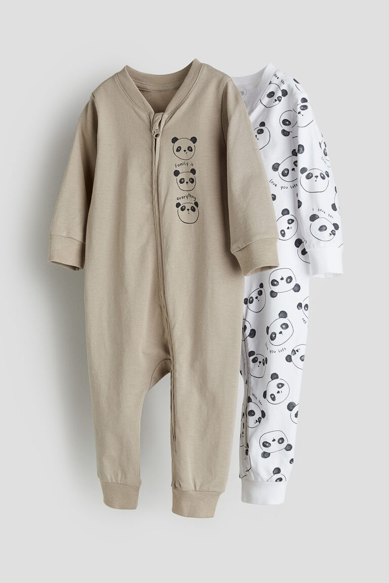 2-pack patterned cotton pyjamas