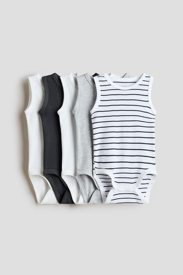 5-pack cotton bodysuits