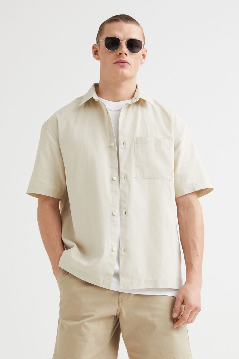 Relaxed Fit Lightweight Dress Shirt