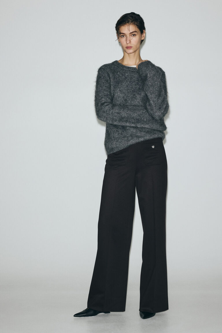 Straight-leg trousers
