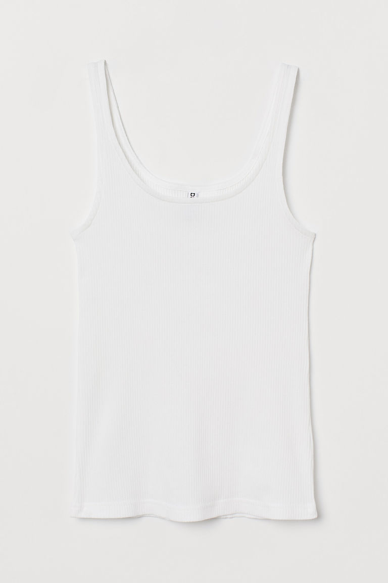 Cotton jersey vest top
