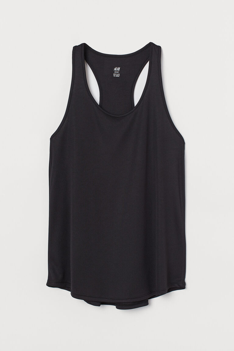 long black vest top womens
