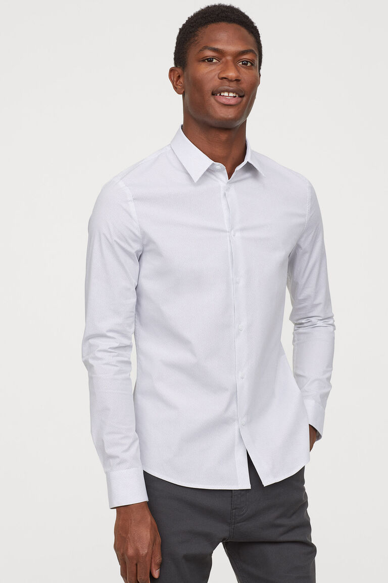 dress shirt muscle fit