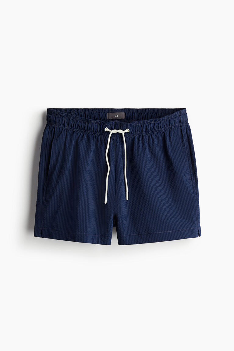 Selected Seersucker Swim Shorts