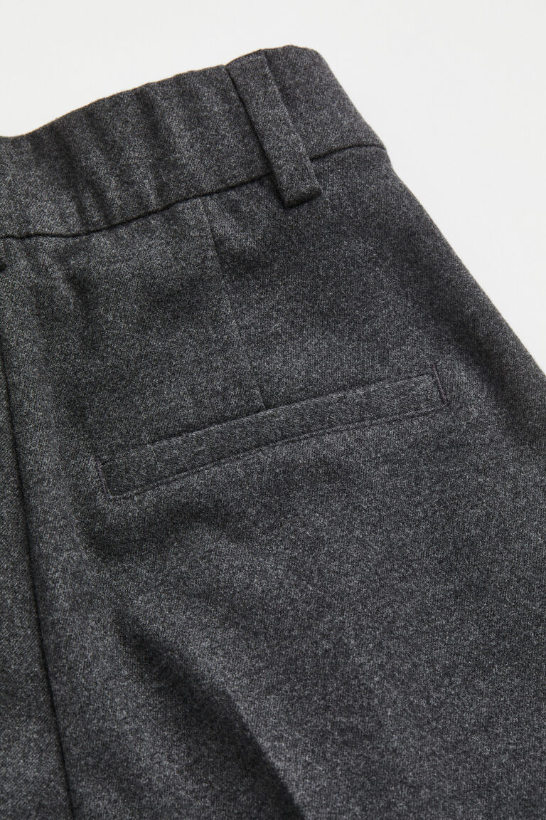 High-waisted tailored trousers