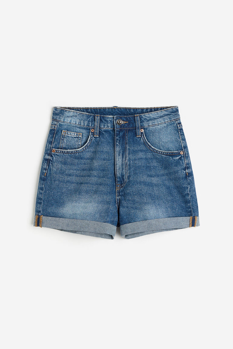 Highwaisted denim shorts