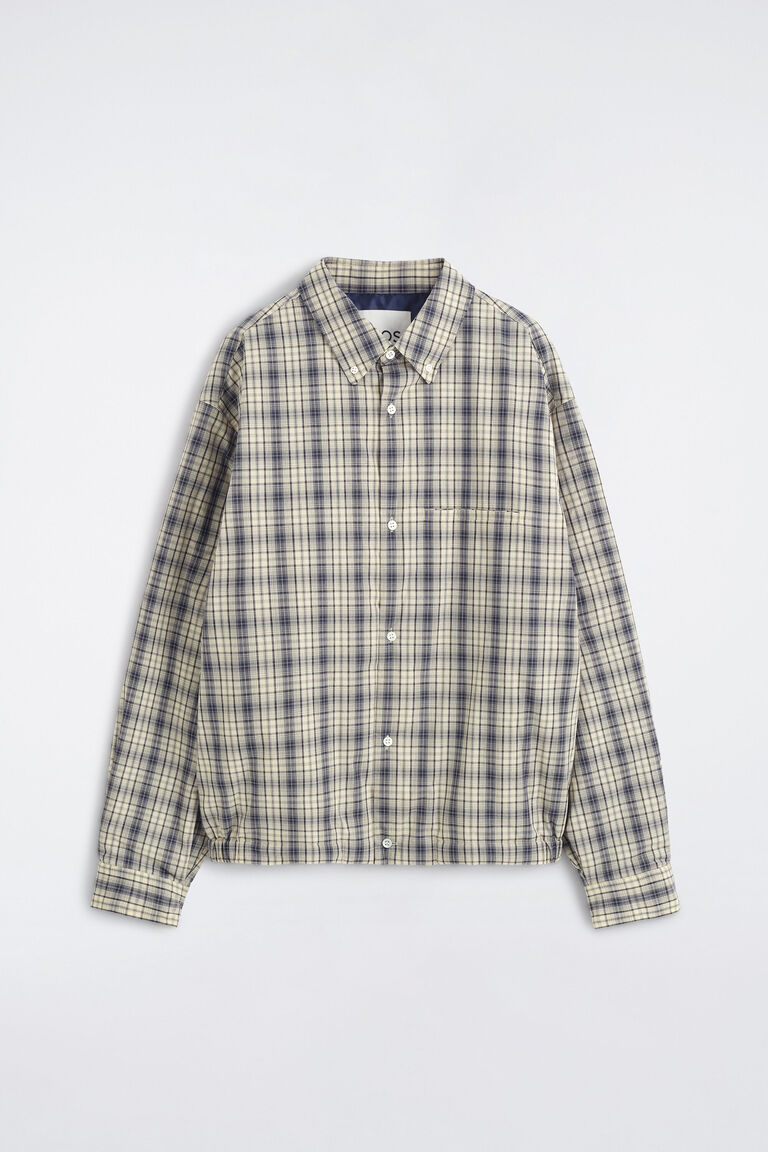 PADDED CHECKED COTTON OVERSHIRT
