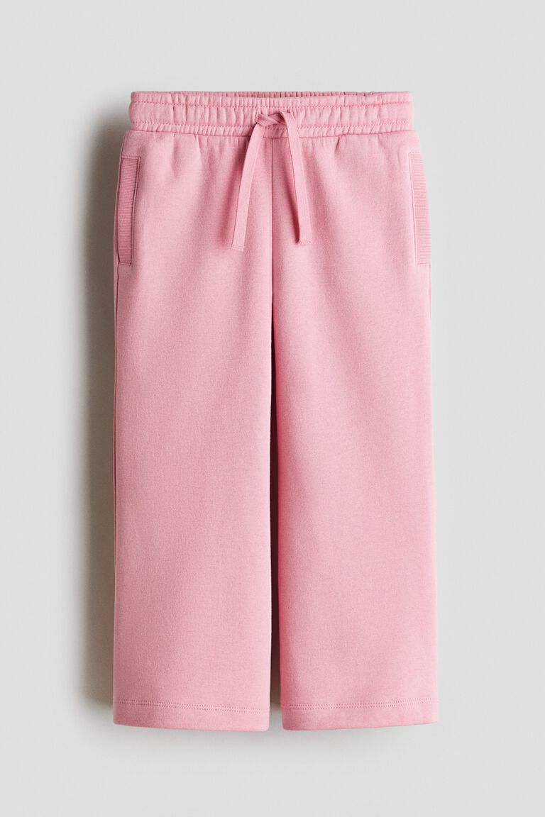 Wide brushed-inside joggers