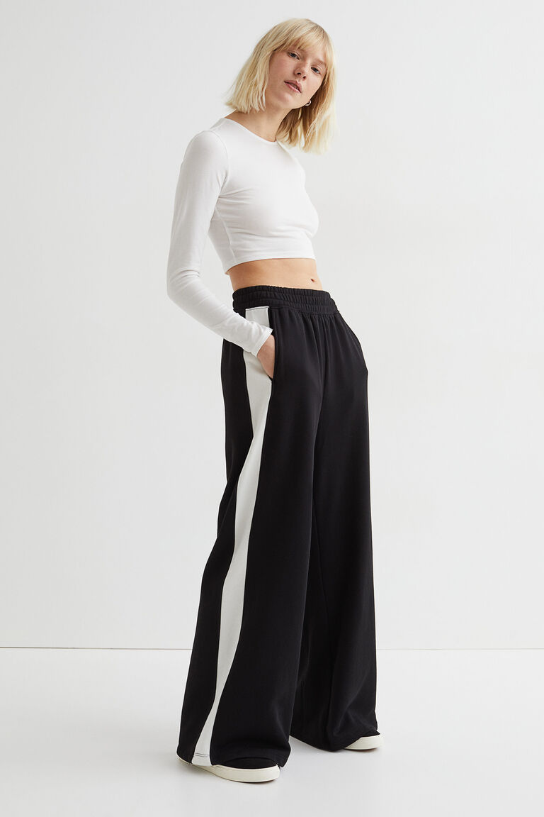 Cotton jersey cropped top