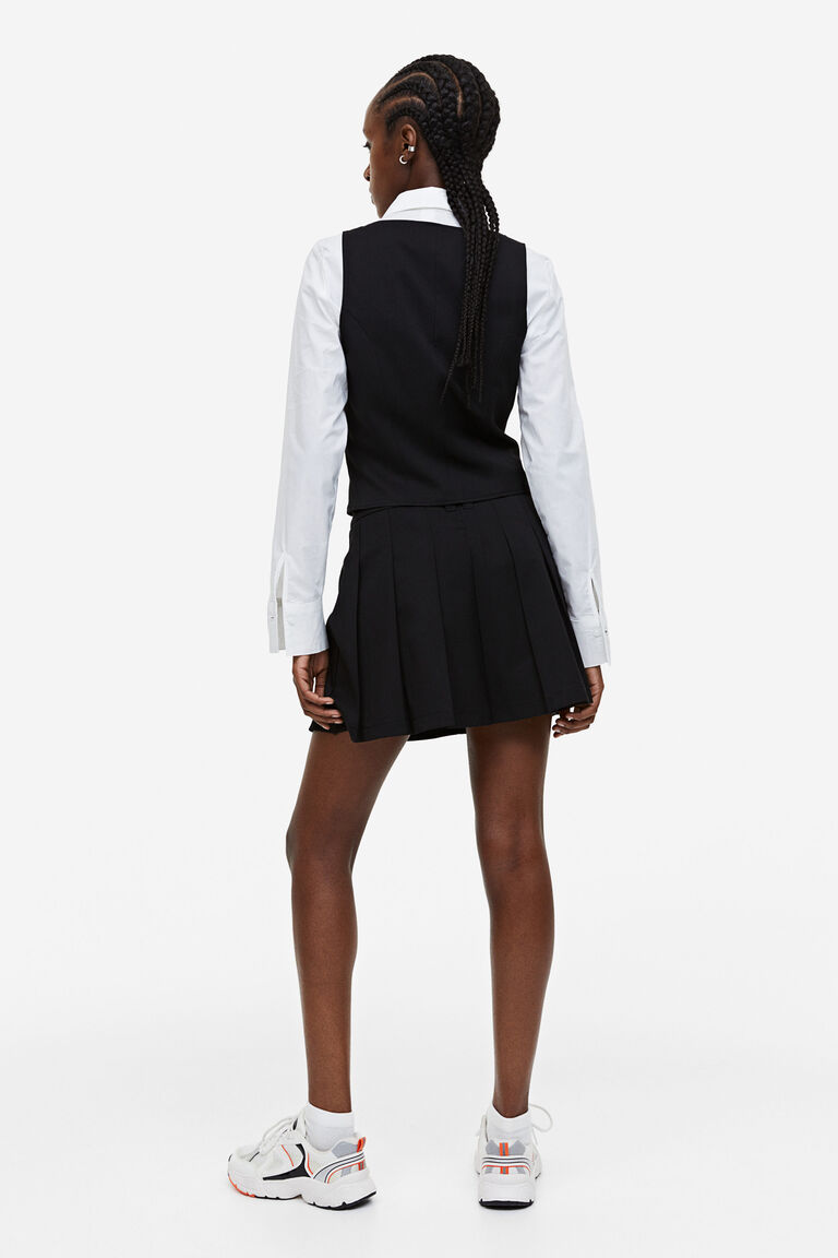 A-line Cut Pleated Skirt