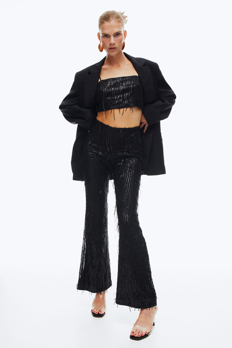 Sequined trousers