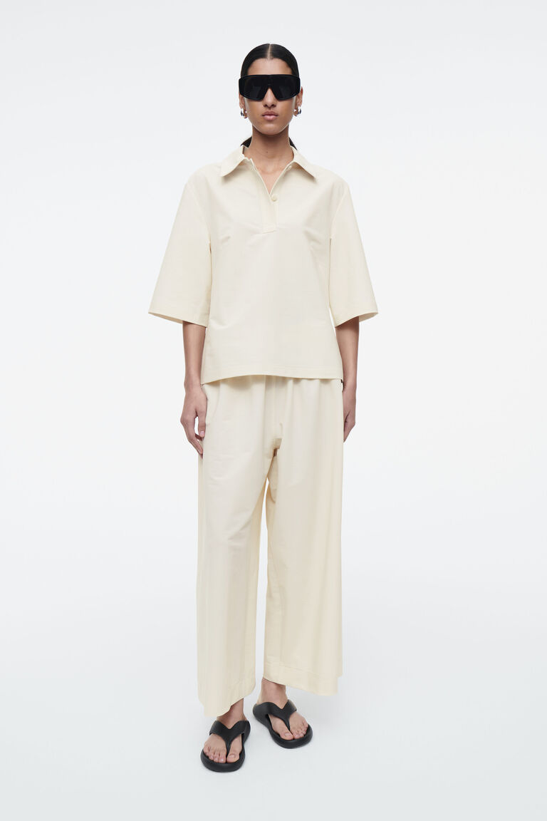 ELASTICATED COTTON CULOTTES